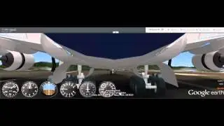 GEFS Airbus A380-800 Landing at St. Maarten (Main Landing Gear View)