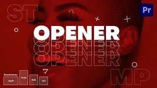 Stylish Stomp Opener | Premiere Pro template | Tutorial