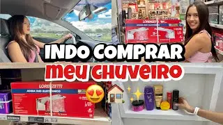 VLOG: INDO COMPRAR MEU CHUVEIRO| unboxing | organizando o banheiro🏠❤️✨