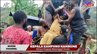 Prosesi Pemakaman, atas meninggalnya kepala Kampung Nambume di Lanny Jaya