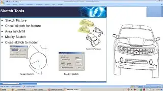 18 Sketch Picture in Solidworks, Check sketch, Area hatch/fill, Modify Sketch, Close sketch to model