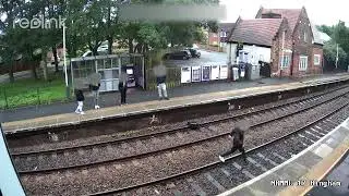 Bingham railway trespass, part 1: EMR release footage of children playing on the tracks
