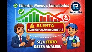 Gráfico Clientes Novos x Cancelados na Evolução da sua Empresa