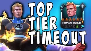 Alliance War #2: Human Torch Times Out! || Alliance War Gameplay || Marvel Contest of Champions