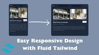 Easiest way for Responsive Design in Tailwind with Fluid Tailwind plugin | Tailwind  CSS | NextJS