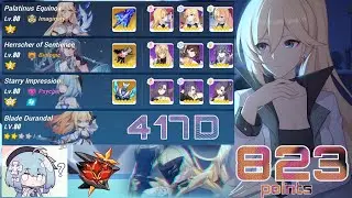 [Honkai Impact 3 SEA] EX Abyss RL (417D) - False God Otto (823 pts) PE(S0) HS(S0) SI(SSS) BD 2*