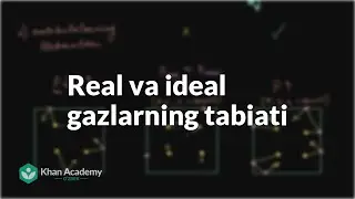 Real va ideal gazlarning tabiati | Gazlar va molekulyar kinetik nazariya | Kimyo