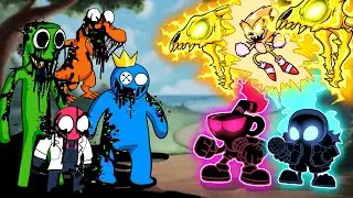 Rainbow Friends Roblox Corrupted VS Friday Night Funkin Fleetway | Swap FNF