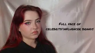 full face of celebrity/influencer brands