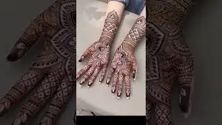 Full-hand new henna bridal design / Some satisfying snippets #bridalhenna #mehandishorts #henna