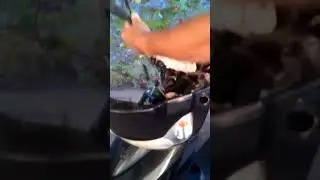 Меняем гайки на высокие_Для зеркал мото-техники.