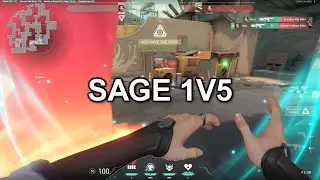 INSANE SAGE 1v5 (VALORANT MONTAGE) - SoaR Mala
