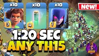 TH15 Root Rider Witch attack Strategy !! Best Th15 Attack Strategy in Clash of Clans 🔥