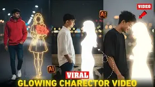 Viral Glowing Charector Photo Editing Tutorial | Instagram Asthetic Glowing Charector video editing