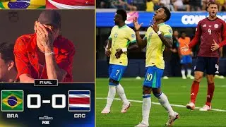 Neymar watches Brazil vs. Costa Rica 0-0 draw in Copa América 2024