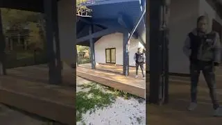 Модульный дом 150 м2 полностью на нашем каркасе ЛСТК 3.0, включая навес и колонны ✅ 