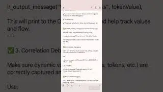 Debug Process in LoadRunner (VuGen)