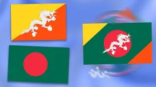 National Flags are Mixed Into One | Flag Animation