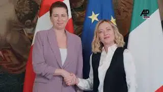 Giorgia Meloni, met today at Palazzo Chigi with Mette Frederiksen, Prime Minister of Denmark