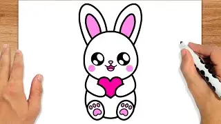 COMO DESENHAR UM COELHO KAWAII - FÁCIL