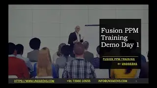 Oracle Fusion PPM Training Day 1 2023 | Fusion PPM Training | Oracle Fusion PPM