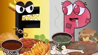 Convenience Store RICH vs POOR Food Mukbang | Alphabet Lore F vs P | Alphabet Lore Animation