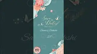 Save The Date For 25th Anniversary || Floral Theme Invite