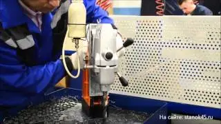 MBA 38/1 магнитный сверлильный станок, образца 2016 года (видео)