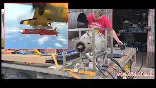 Modified ECU test on Williams WR24-7 Target Drone Jet Engine Gas Turbine.