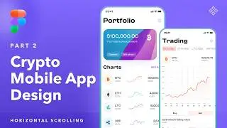 Mobile App Design | Crypto Tracker App Figma Tutorial - Part 2