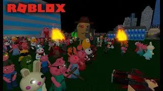 MR. P's ARMY INVADE ROBLOX!! (Roblox Piggy)