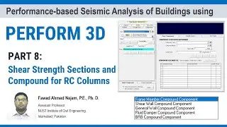 Part 8 - PERFORM 3D – Definition of Shear Strength Sections and Compound for RC Columns