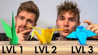 Origami Lernen - In 3 Levels | Selbstexperiment vs. 