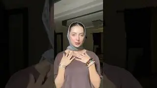 Scarf styling | sleek hairstyle | sleek ponytail | makeup look | hijab style abaya style zero makeup