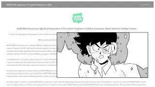 Analyzing WEBTOON CANVAS' New Creator Program