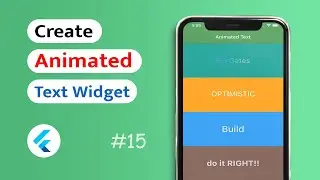 How to create Animated Text in Flutter App? (Android & IOS)