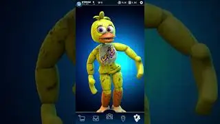 Cartoony Chica FNAF AR Workshop Animation