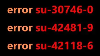 PS4 update 9.00 :an error has occurred error su-30746-0 su-42481-9 su-42118-6 |Fix|