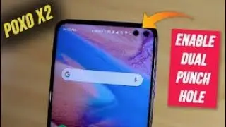 Poco X2 dual punch hole with theme || How to enable dual punch hole camera|| Poco X2/K30 camera🔥🔥