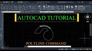 Autocad polyline command with all methods.