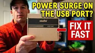 Dad Uses Powered USB Hub to Fix “Power Surge on the USB Port” Error