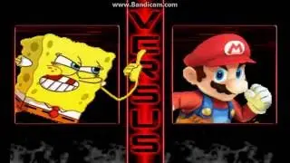 Z Mugen: Spongebob/Squidward vs Mario/Luigi