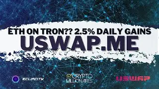 How to Stake with USWAP - Now Earning 2.5% Daily with ETH and NO GAS FEES??