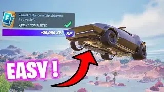 Travel distance while airborne in a vehicle Fortnite