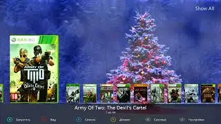 Xbox 360 New Year V2 theme Aurora тема Аврора