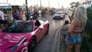 Gumball 3000 Rally arriving in Ibiza