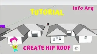 Automatically create hip roof from a face / 1001bit plugin SketchUp