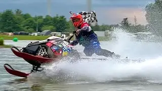 NYSWA Snowmobile Watercross Races at Flatrock July 2023
