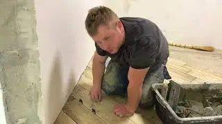 Начали ремонт в спальне своего частного дома в деревне. Переезд из города в деревню