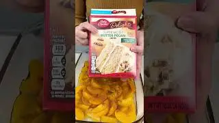 Easy peach cobbler 😋 